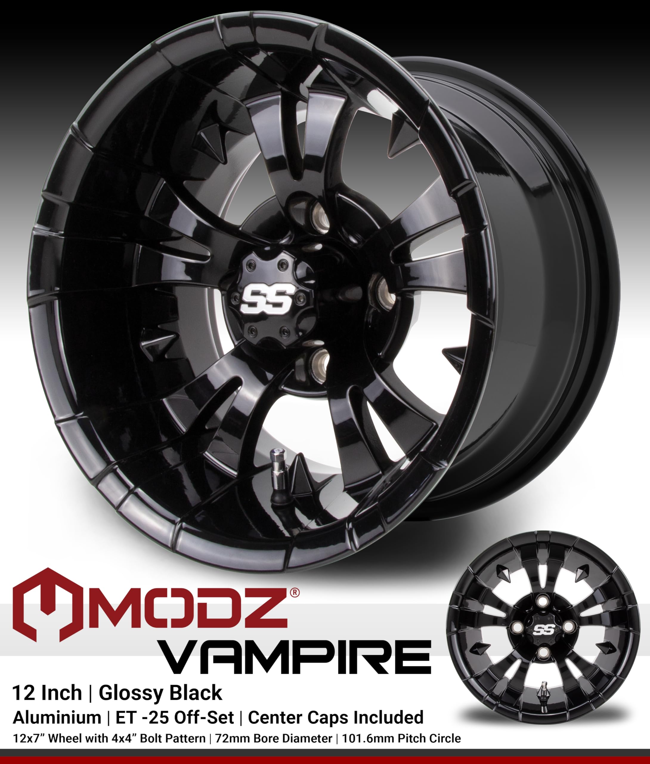 Amazon.com: MODZ® Vampire Glossy Black 12
