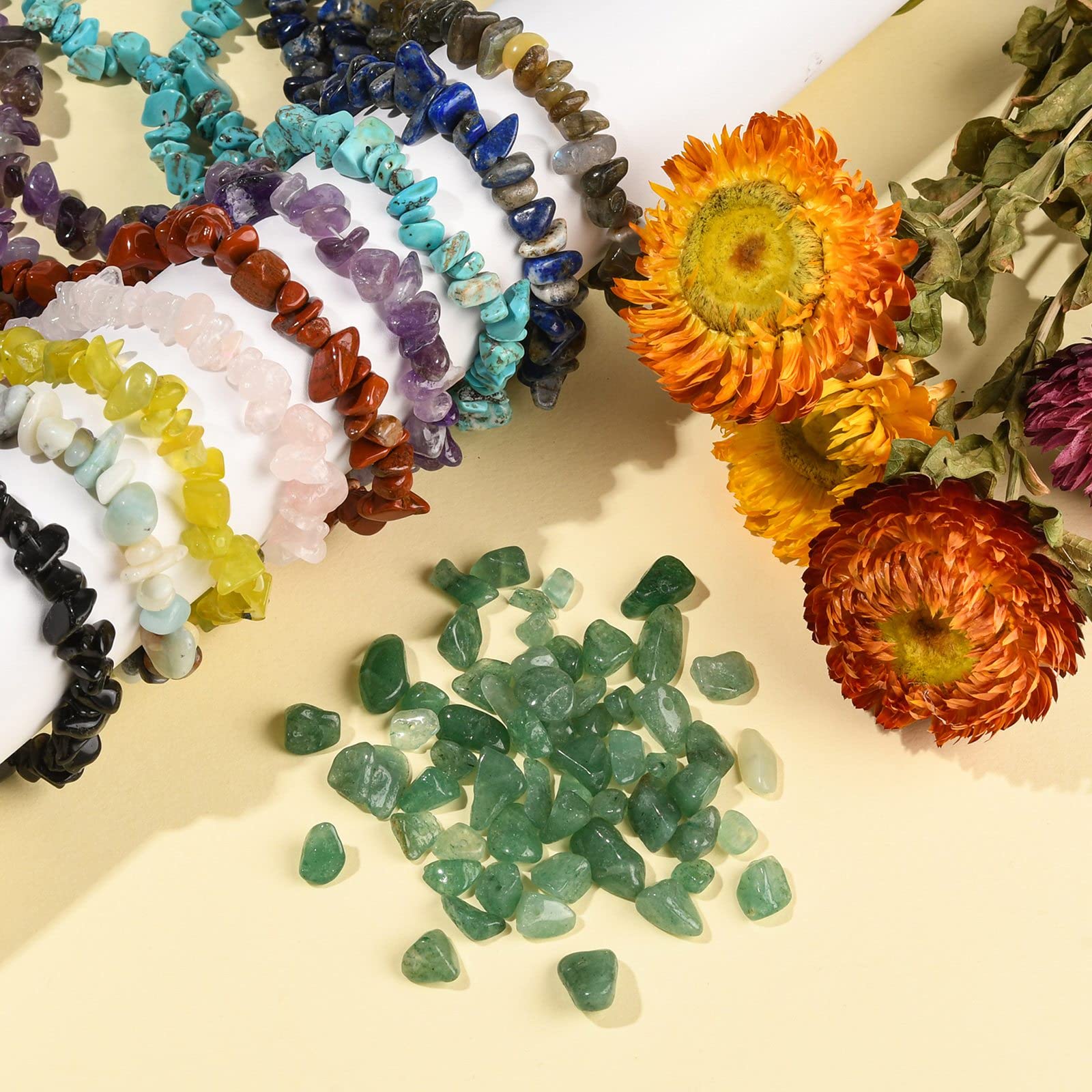 XIANNVXI Lot De 400 Perles En Fluorite Pour Bracelets - Pierres