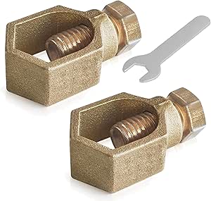 Bitiontry Copper Ground Rod Clamp, Great for 1/2”- 5/8” Grounding Rods ...