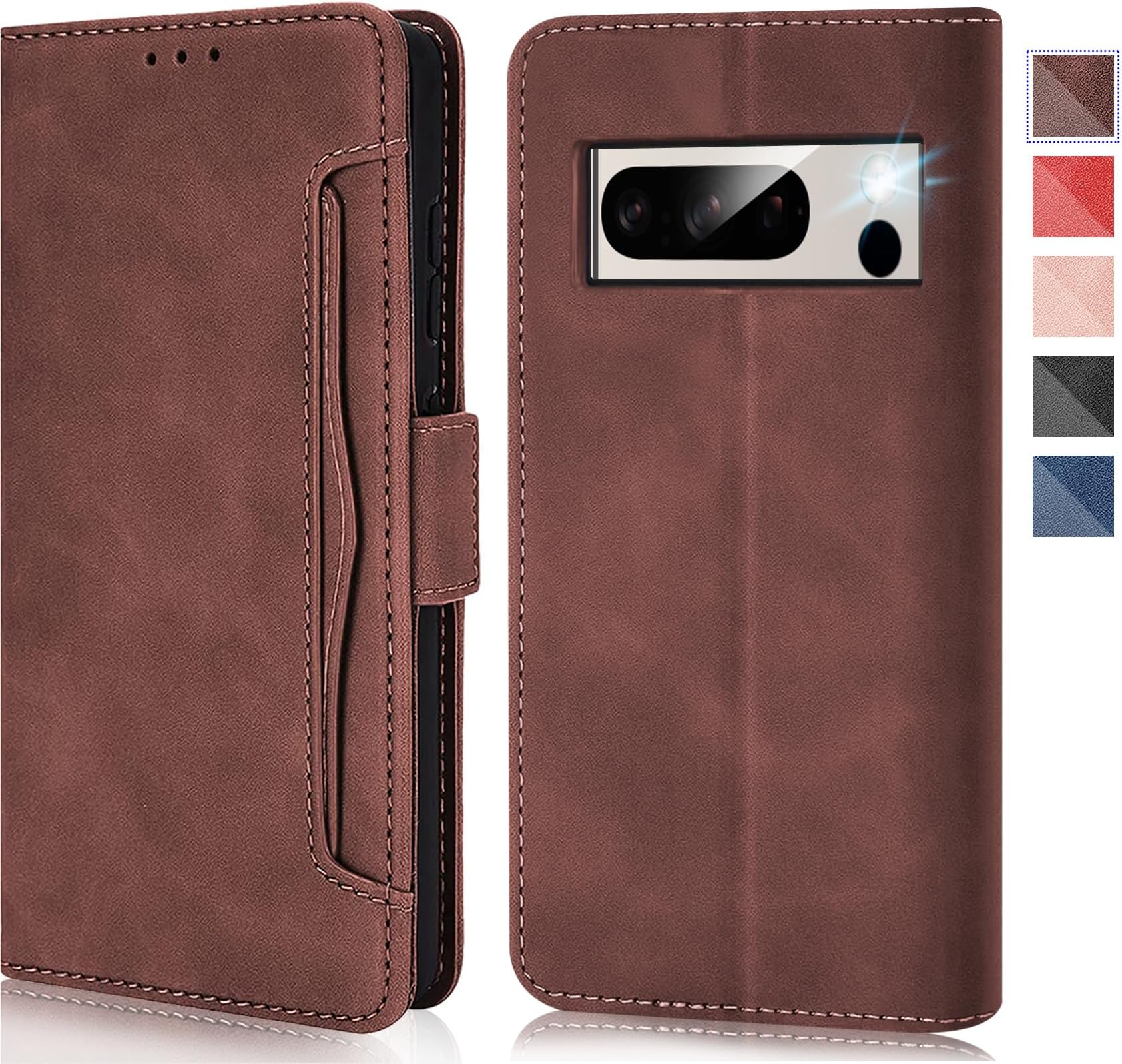 Allytechgroup Google Pixel 8 Pro Case Wallet, Cute Cat Heart Stylish PU Leather Flip Cover Stand Magnetic Closure Bumper Shockproof Phone Case For Google Pixel 8 Pro, Purple - View #13