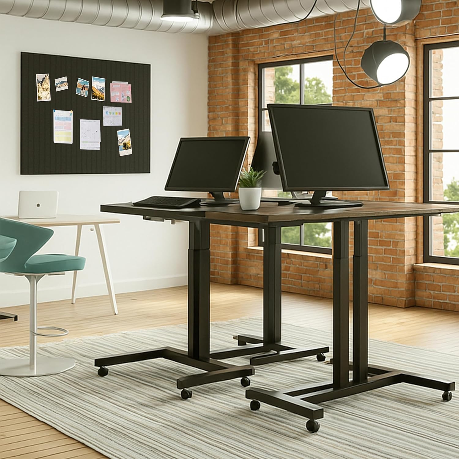 Cork Board Alternative-Felt Slat Wall Paneling,Office Bulletin Board for Decoration, Suitable for Displaying Photos and Documents, with Removable Adhesive Labels,12-Pack (Black)