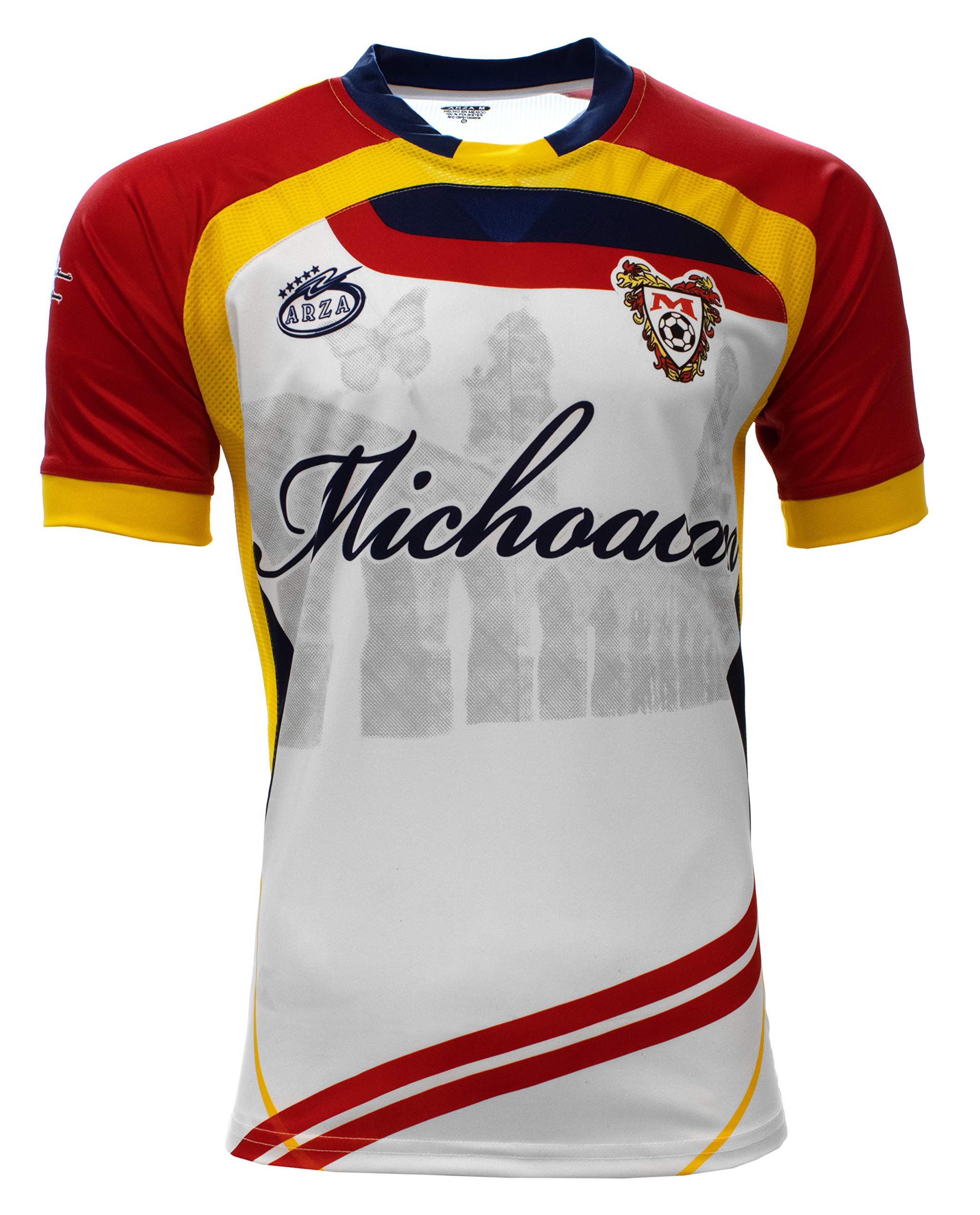 Arzamichoacan Mexico Soccer Fan Jersey Color Yellow And White