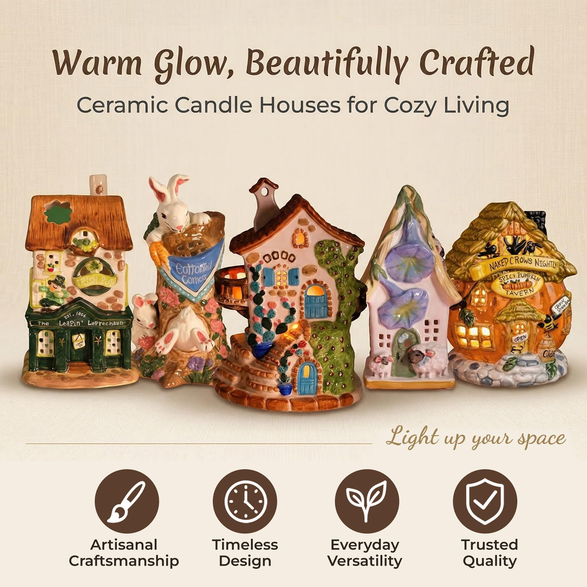 Blue Sky Clayworks Casa de velas The Captain's Hideaway, 14 cm de largo x 10,8 cm de ancho x 19,7 cm de alto