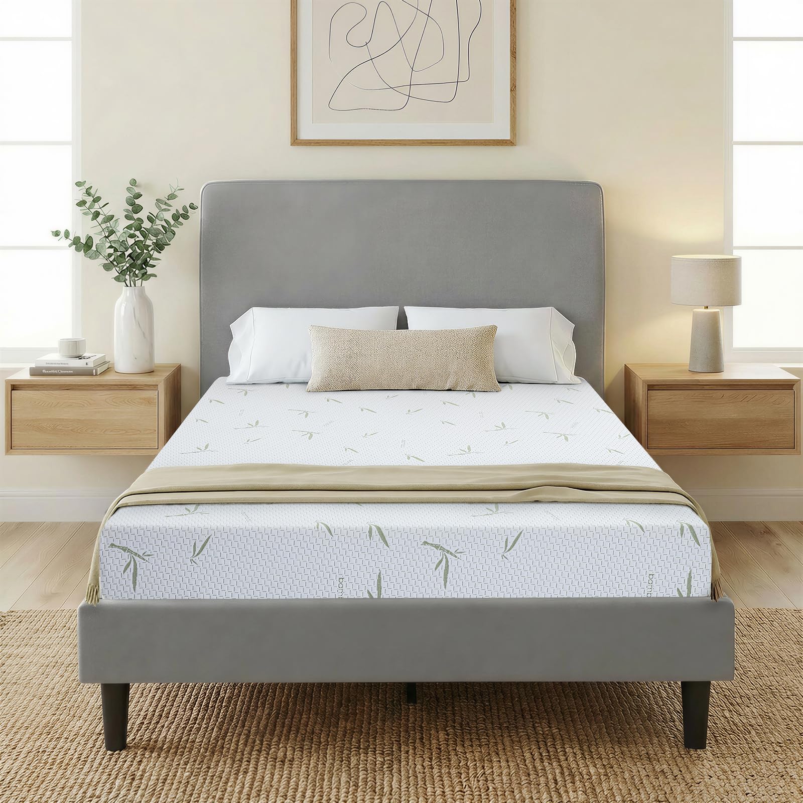 Photo 1 of IULULU 6 Inch Twin XL Mattress, Gel Infused Memory Foam Mattress - Medium Firm, Pressure Relief, CertiPUR-US Certified Mattress in Box