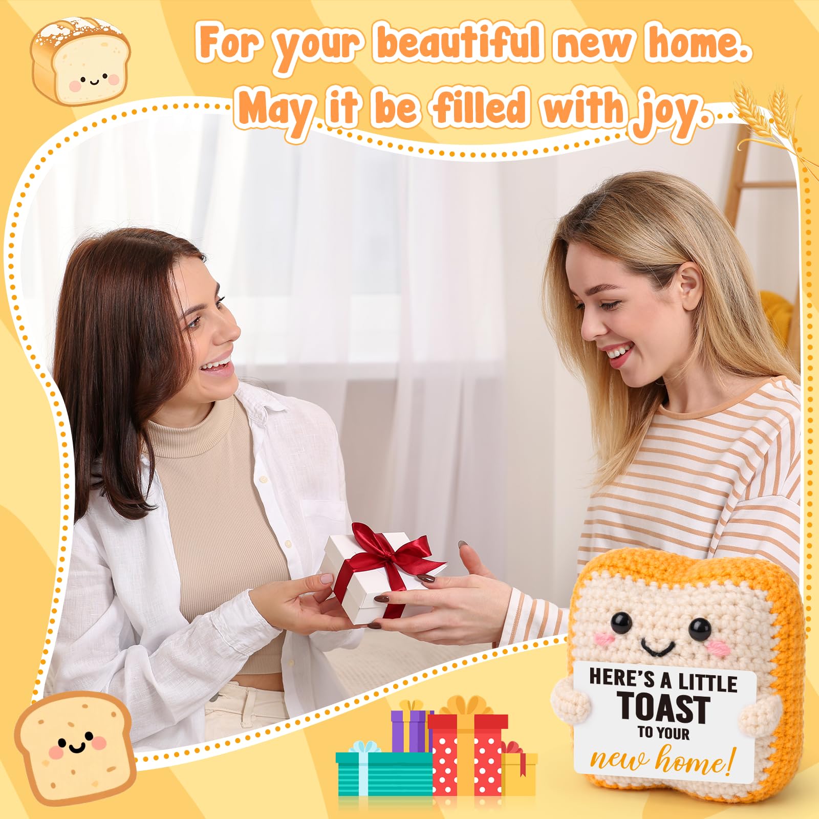 MAMAGIFTREE Housewarming Gift for New Home, Funny NewHome Gift for Women Men Friend, First Home Gifts Ideas, Cute House Warming Present for Homeowners