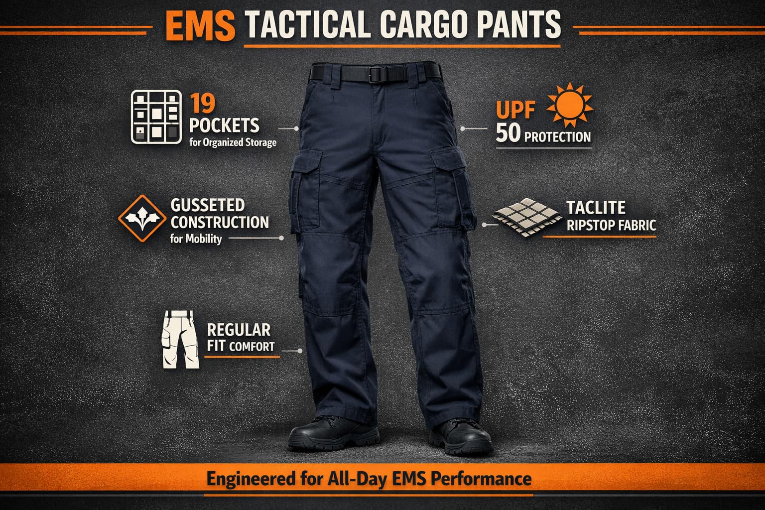 5.11 Pantalon Tactique Uniforme d'opérateur de Stryke pour Homme avec Flex-Tac Mechanical Stretch Style 74369
