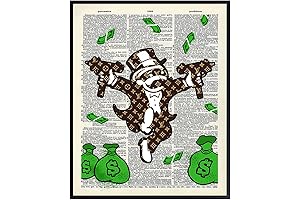 Bougie LV Monopoly Man Poster: High Fashion Room Decor for Gentlemen