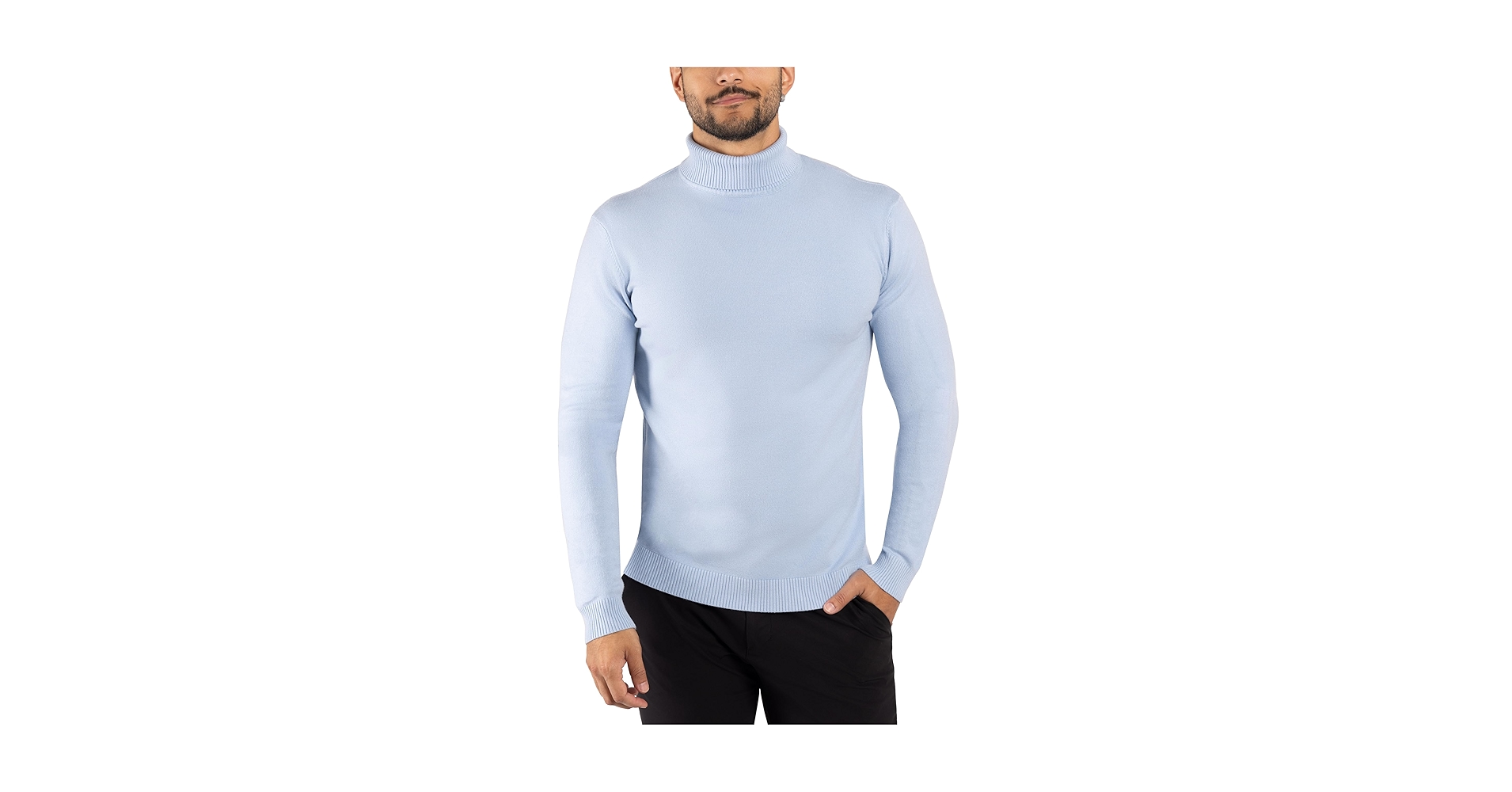 X RAY Mens Turtleneck, Soft Slim Fit Pullover Top, Basic