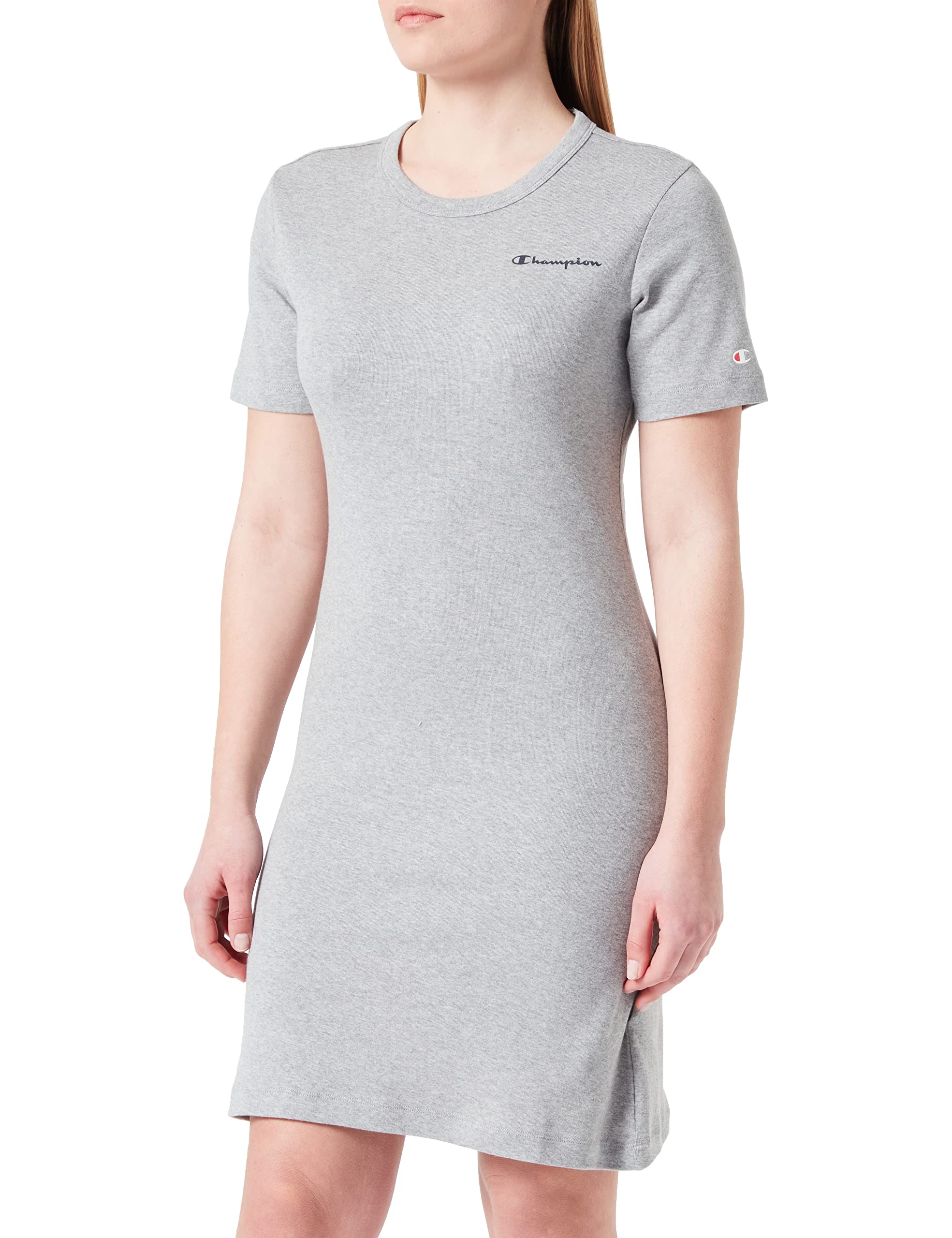 Champion Woman Dress, Light Melange Grey, M