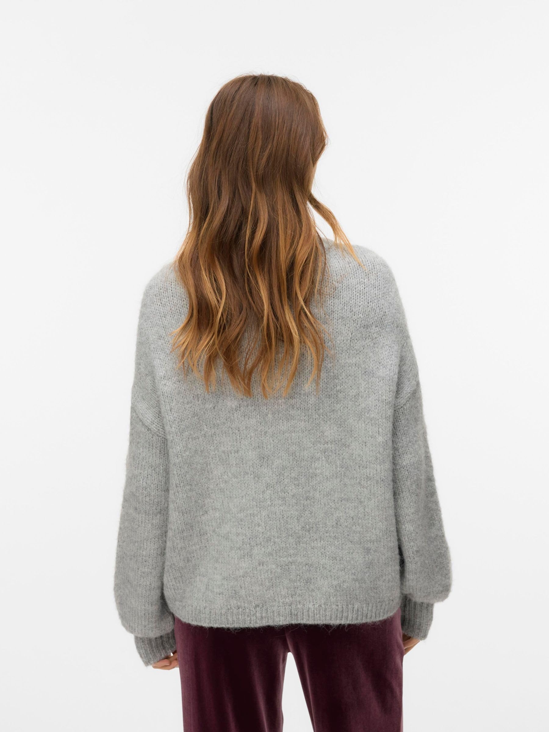 VERO MODA Vmilina LS O-Neck Handstitch Pullover Vmilina LS O-Neck Handstitch Jersey Mujer (Pack de 1)