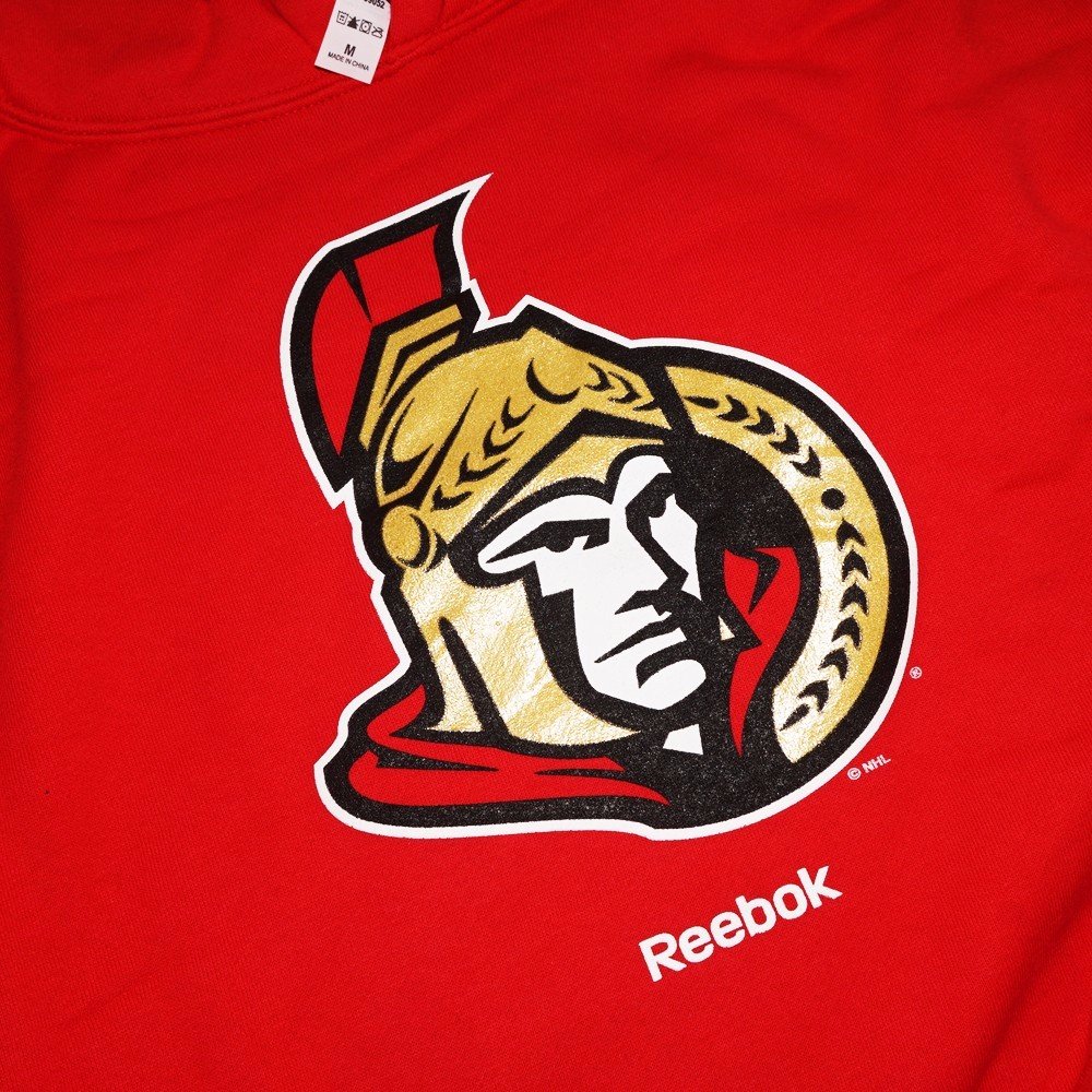 NHL Ottawa Senators Men's Jersey Crest Pullover Hoodie, Large, Red