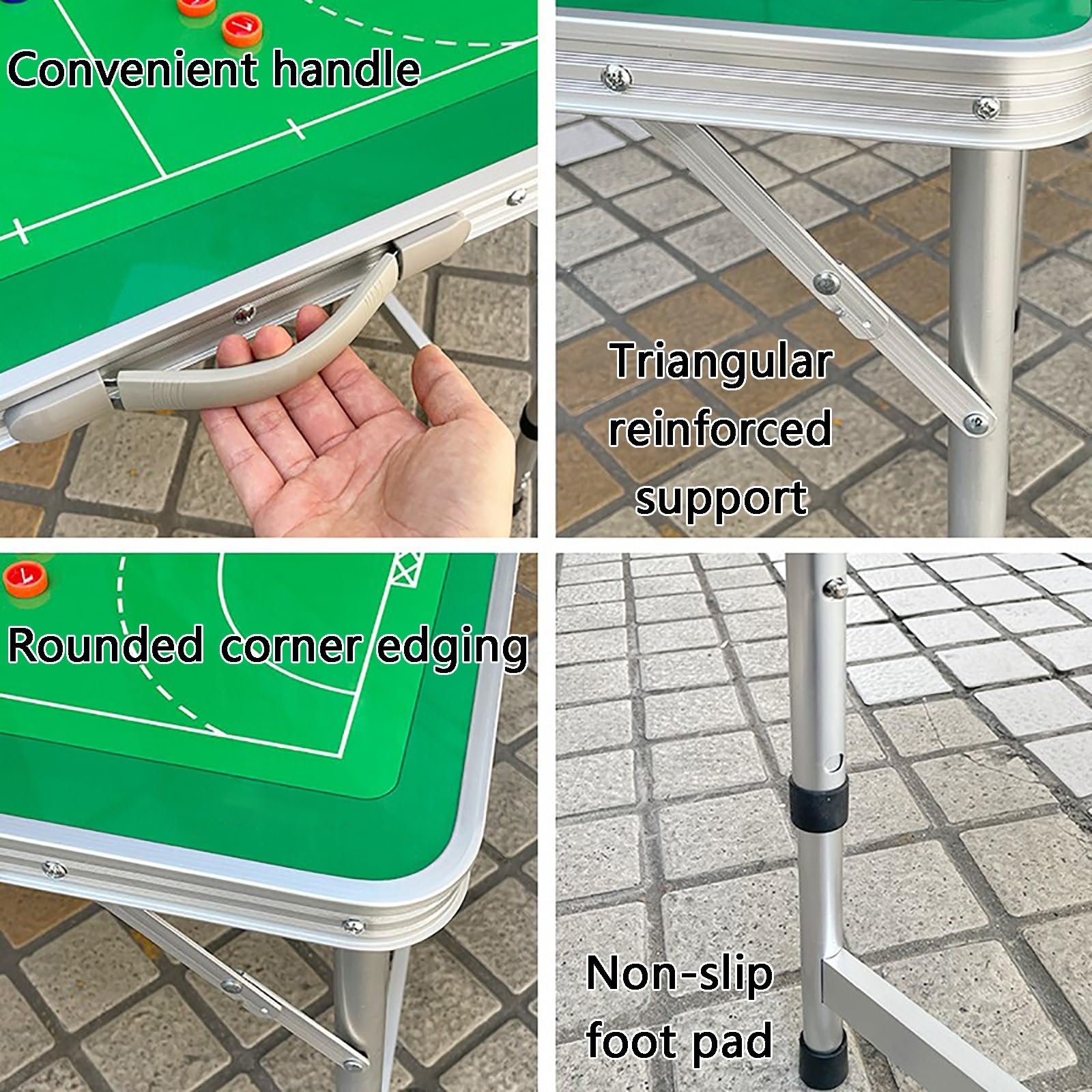 Pizarra Magnética para Entrenamiento de Balonmano, Mesa Táctica Plegable y Portátil, Grabable y Borrable, Altura Ajustable, Ideal para Enseñanza y Entrenamiento