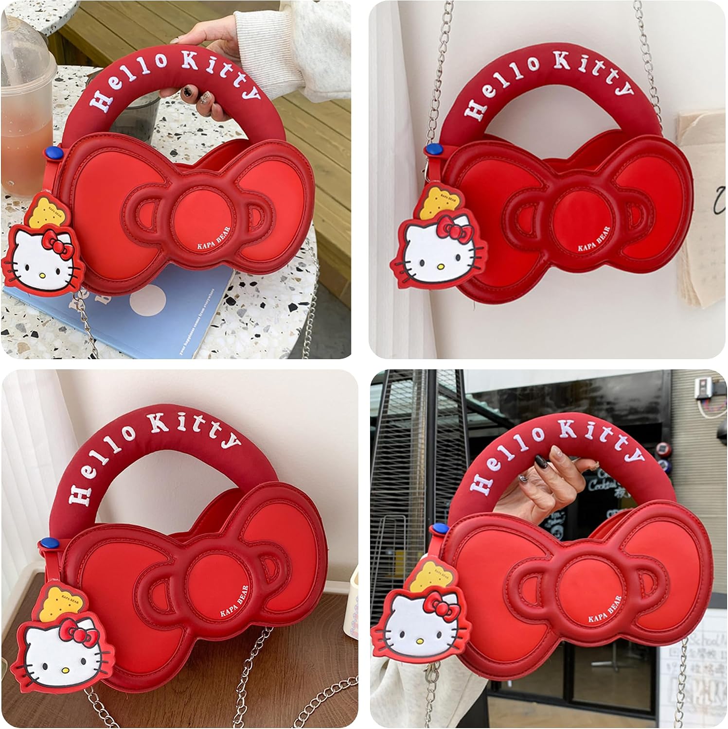 Kawaii Bow Handbag, Cartoon Crossbody Bags, Small Shoulder Bag for Women, Cute Accessories image 5