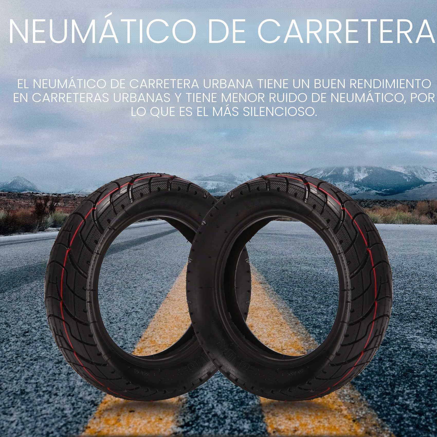 Neumático de Carretera 10X3,0 80/65-6 de 10 Pulgadas, Inflable Grueso para Pieza Neumática Zero 10X