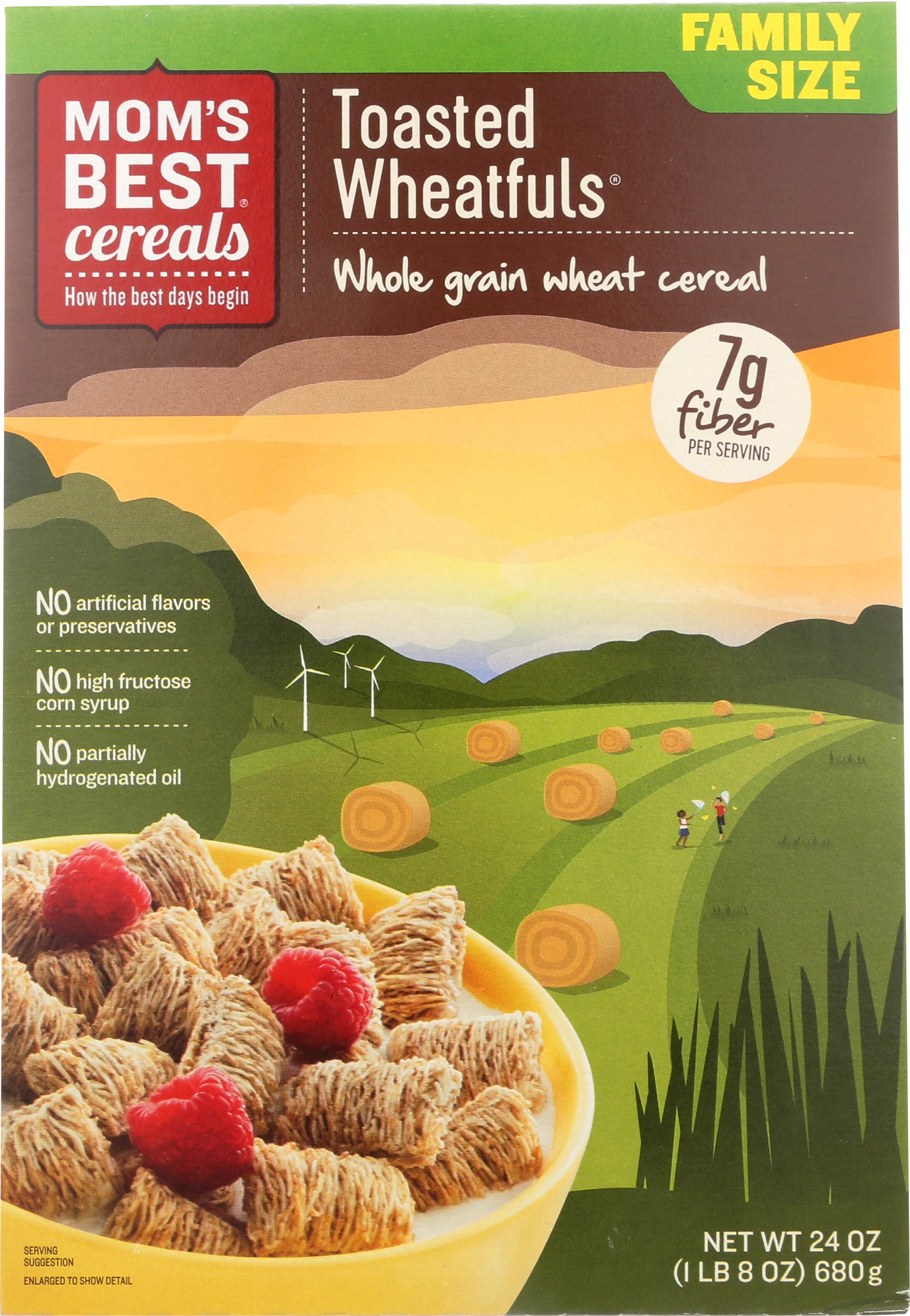 Mom's Best Toasted Wheatfuls, 24 oz