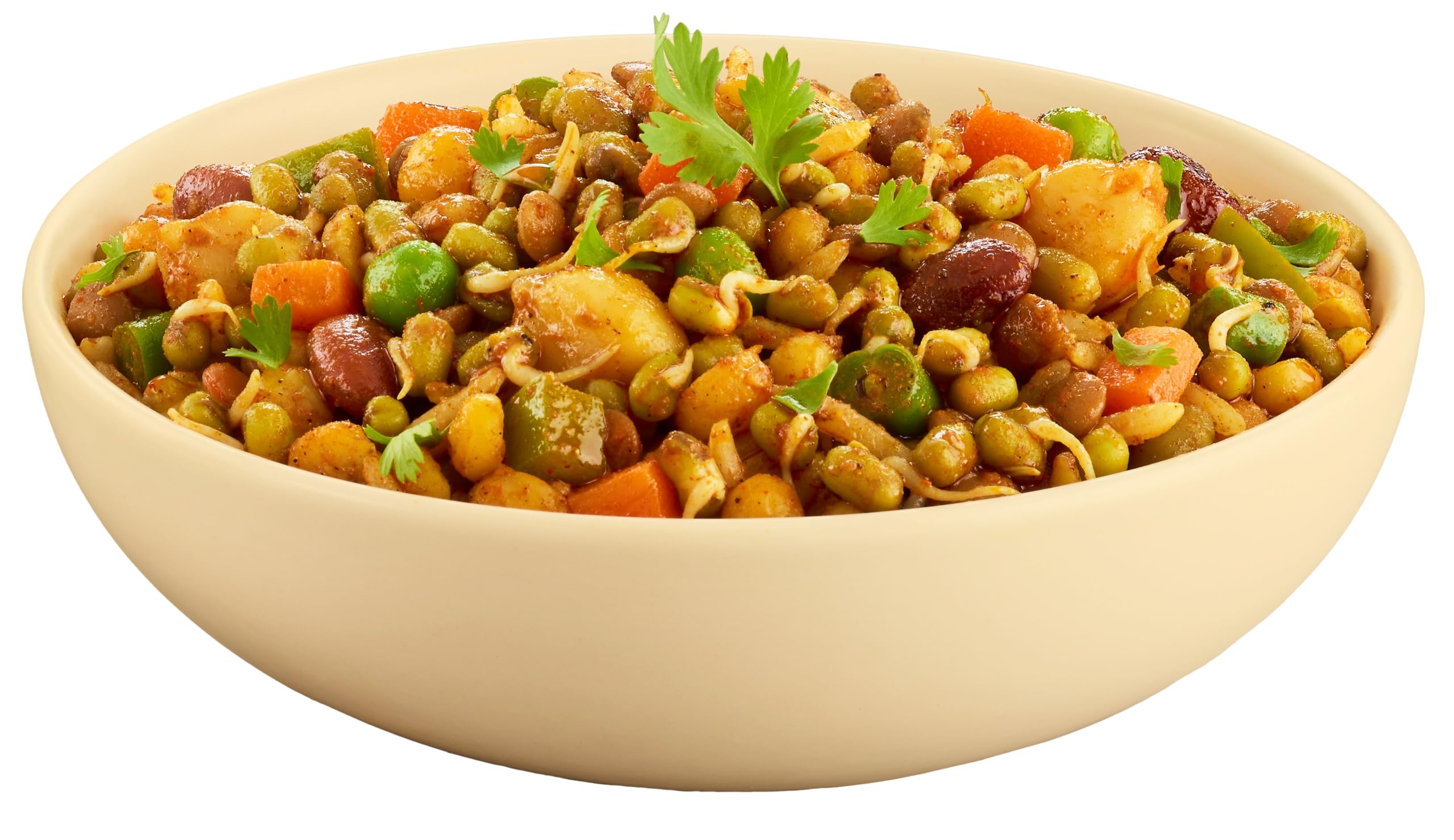 Aahana’s Coconut & Ginger Sprouted Power Bowl - Gluten-Free Plant-Based Instant Meal with Sprouted Lentils and Grains - 18g Protein, 14g Fiber, Vegan, Non-GMO, Kosher - Ready in 5 Minutes (6 Pack)