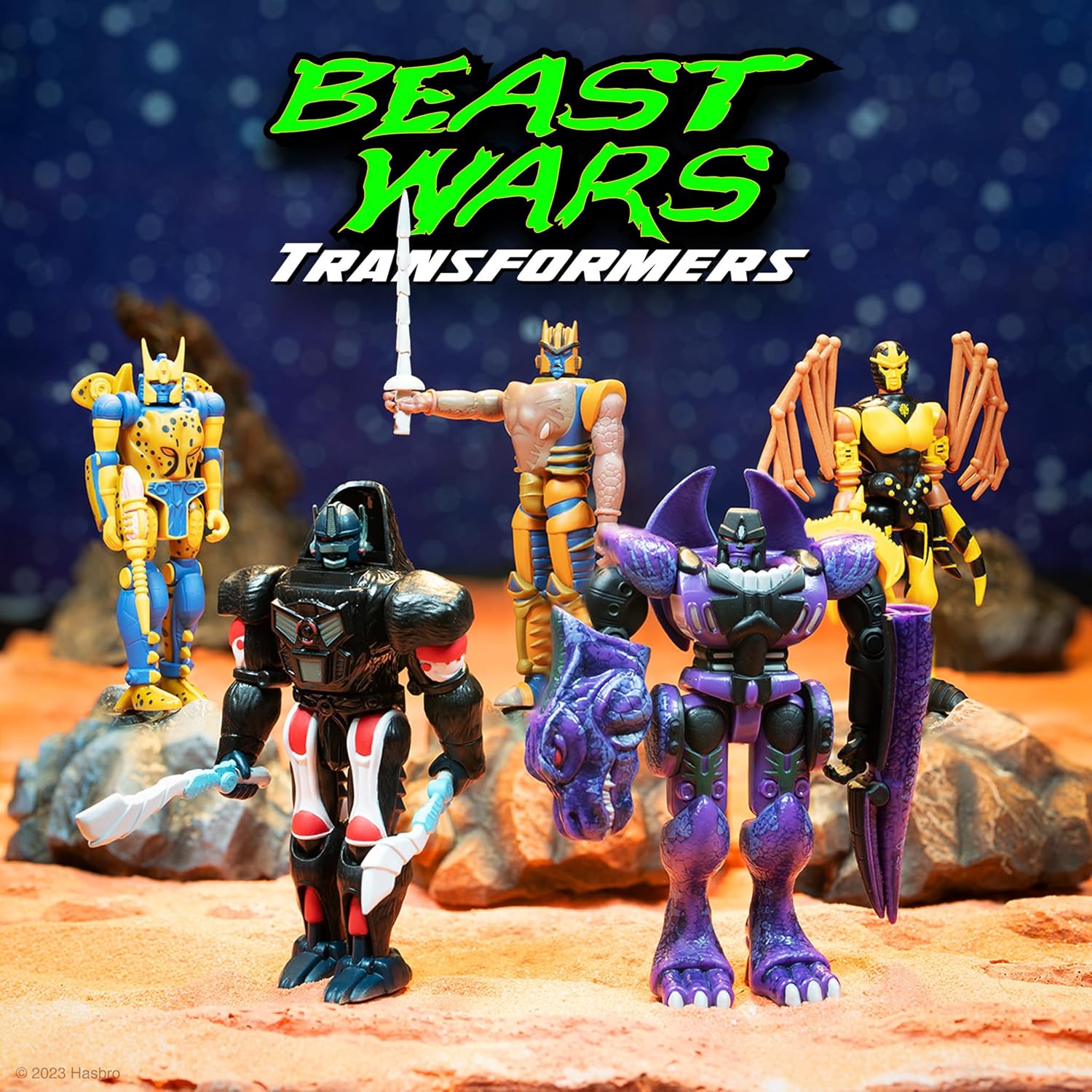 Super7 Transformers Beast Wars Dinobot - 4" Transformers Action Figure with Accessories Classic Cartoon Collectibles and Retro Toys