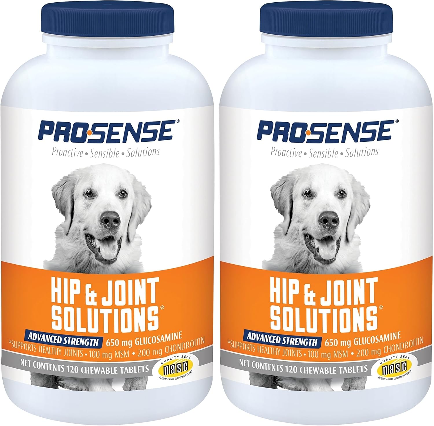 ProSense Advanced Strength for Dogs Glucosamine Chew Tablets 120 ct (Pack of 2)