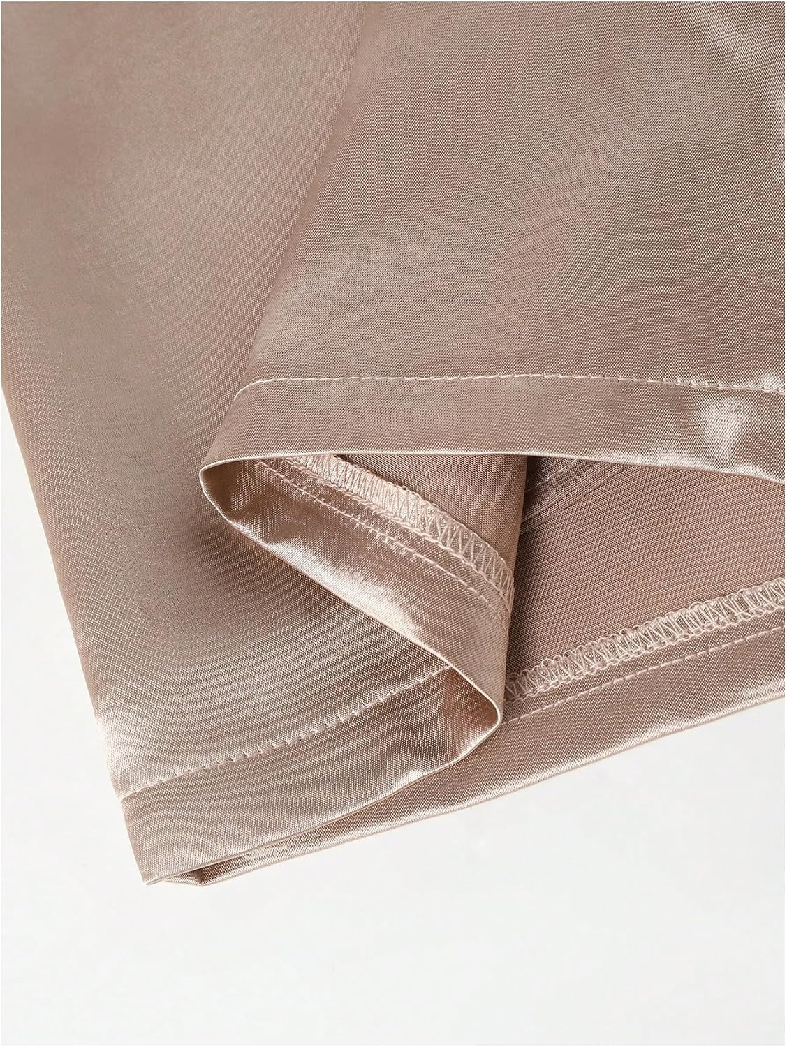 MakeMeChic Women's Satin Shorts Elastic Waist Dressy Shorts with Pockets
