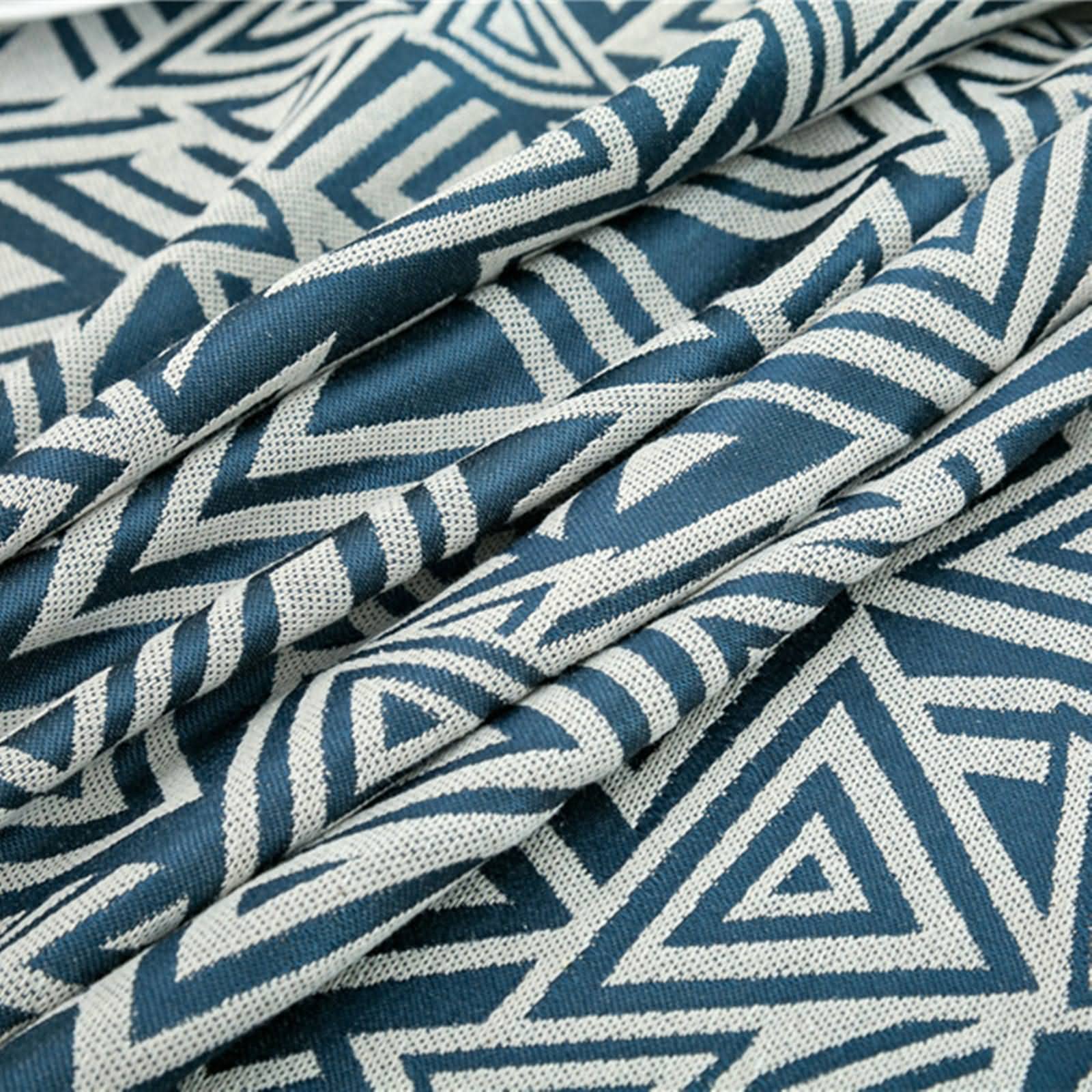 Tovaglia Rettangolare Elegante con Pizzo Tovaglie San Valentino Motivo Triangolo Rustica Decorazioni Pareti Cucina Poliestere Blu Navy Decorazione per Protezione del Tavolo da 90X130Cm