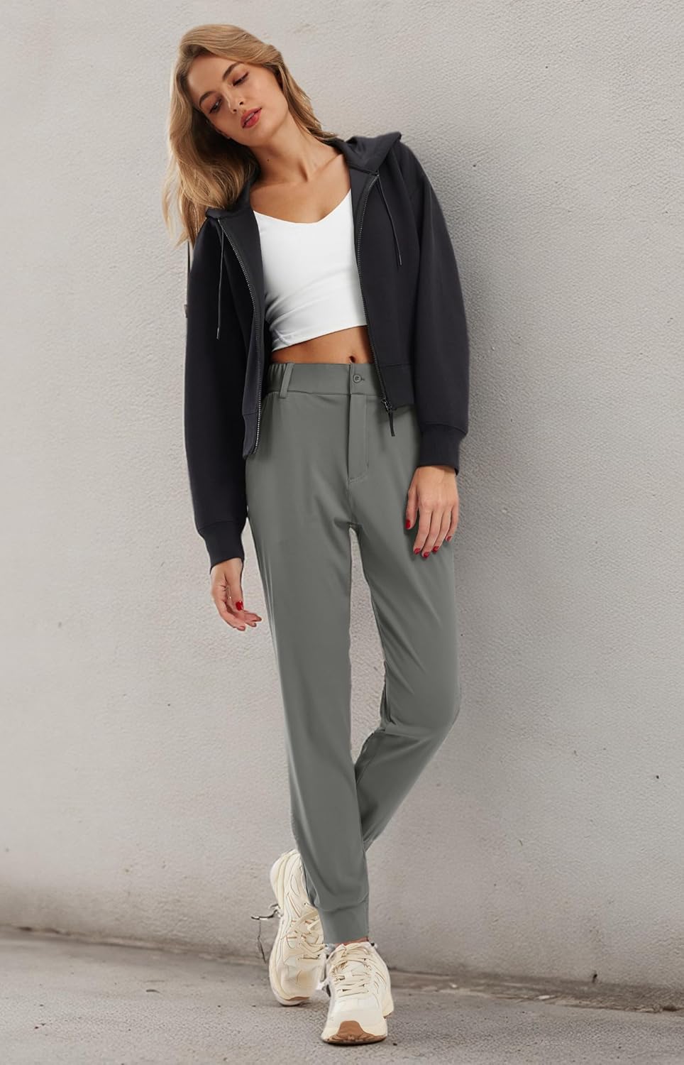 Libin Women's 4-Way Stretch Golf Joggers Pants with Pockets, Tapered Athletic Running Sweatpants, Work Dress Casual Slacks - Image 6