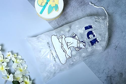 Miniatura 6 de Infinite Pack Paquete de 400 bolsas de hielo de 10 libras, bolsas de hielo resistentes con cordón (1.30 mils de grosor)