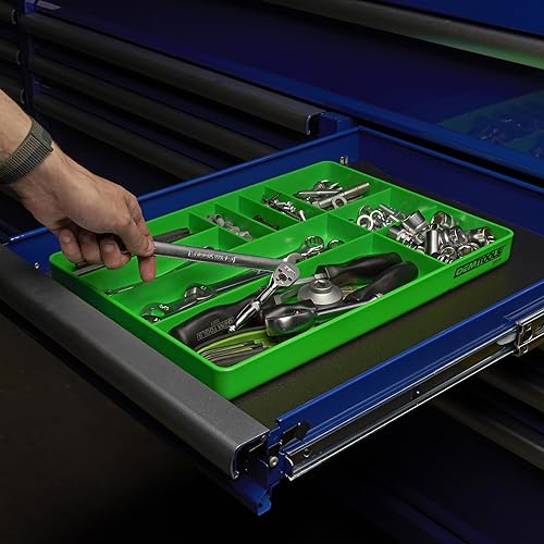 Vista 8 de OEMTOOLS 22213 Bandeja Organizadora de Caja de Herramientas – Organizador de Cajón de 10 Compartimentos para Piezas, Pernos y Herramientas Pequeñas