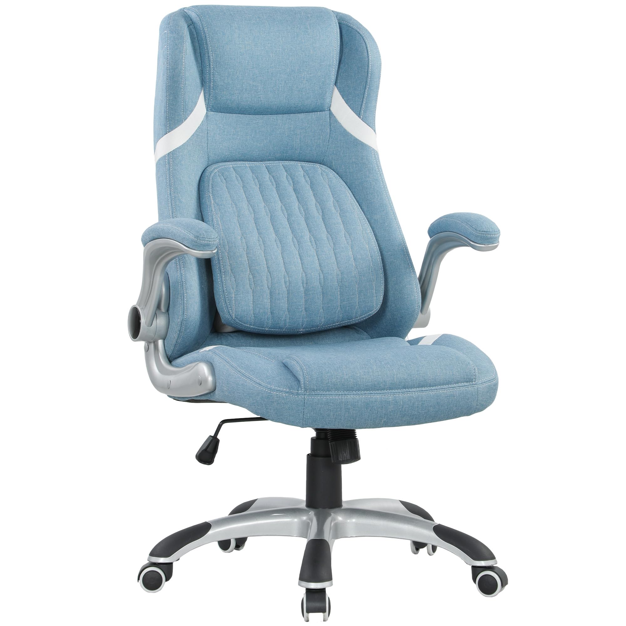 Vinsetto Ergonomic Executive Office Chair Adjustable Lumbar Support Blue