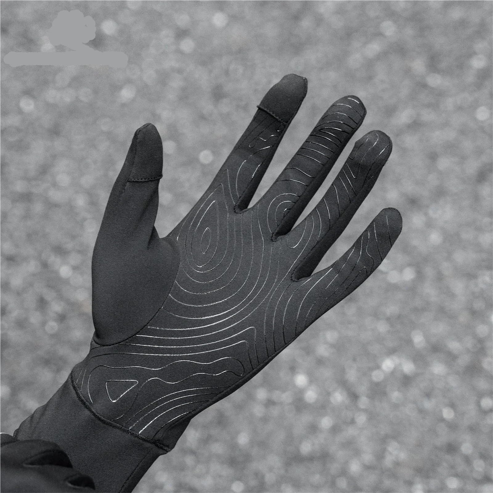 Guantes Ecuestres con Forro Polar Guantes de Ciclismo for Primavera y otoño, Antideslizantes, con Dedos Largos para EquitacióN