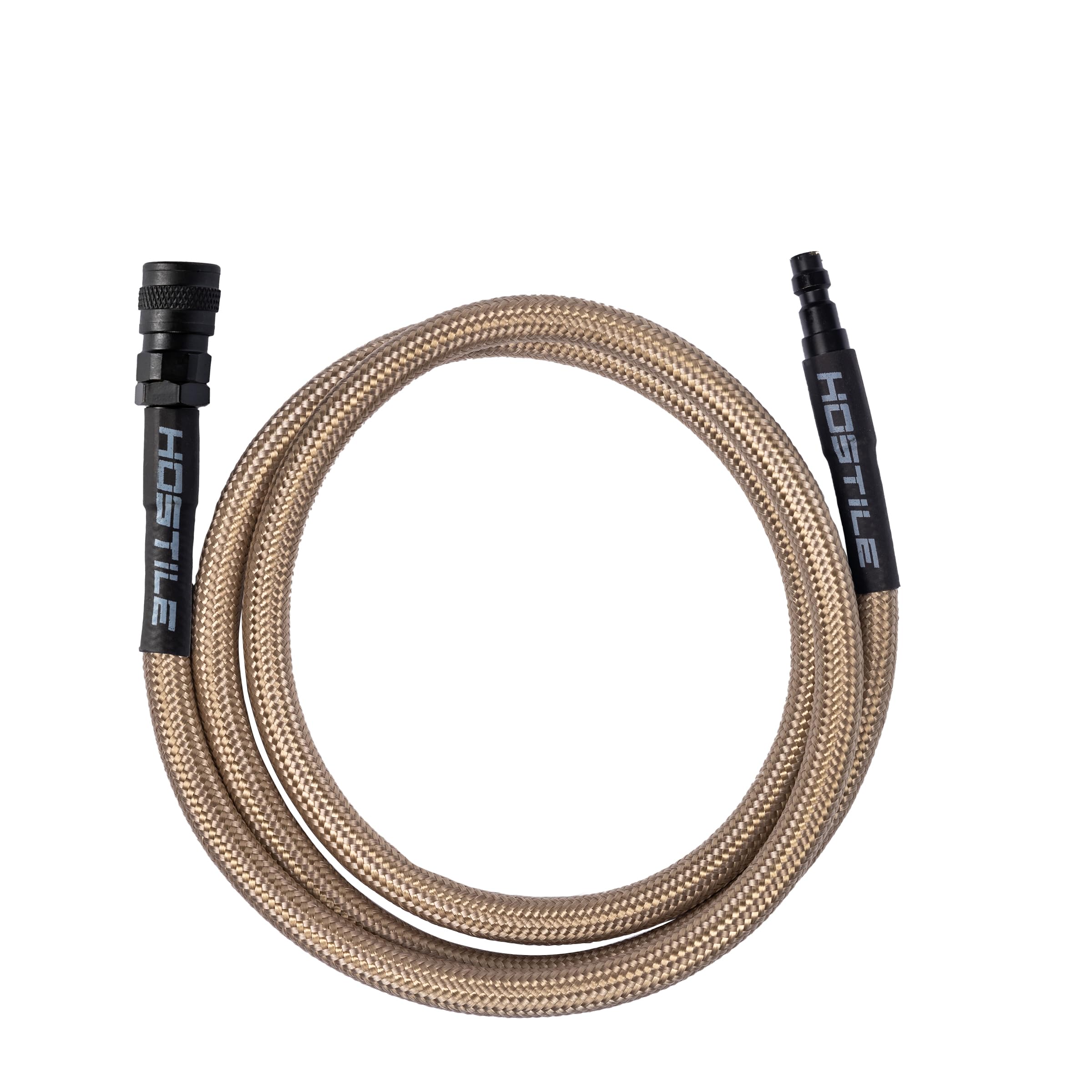 HK Army Hostile Airsoft Flex Line Hose 42" Quick-Disconnect for HPA Tanks (Gold)