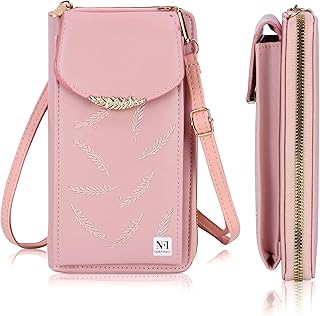 nfi essentials Womens Crossbody Wallet, Small Mobile Cell Phone Holder Bag, Pocket Wallet, Hand Purse, Clutch Mobile Sling Bag, Phone Pouch for Women-picture-22