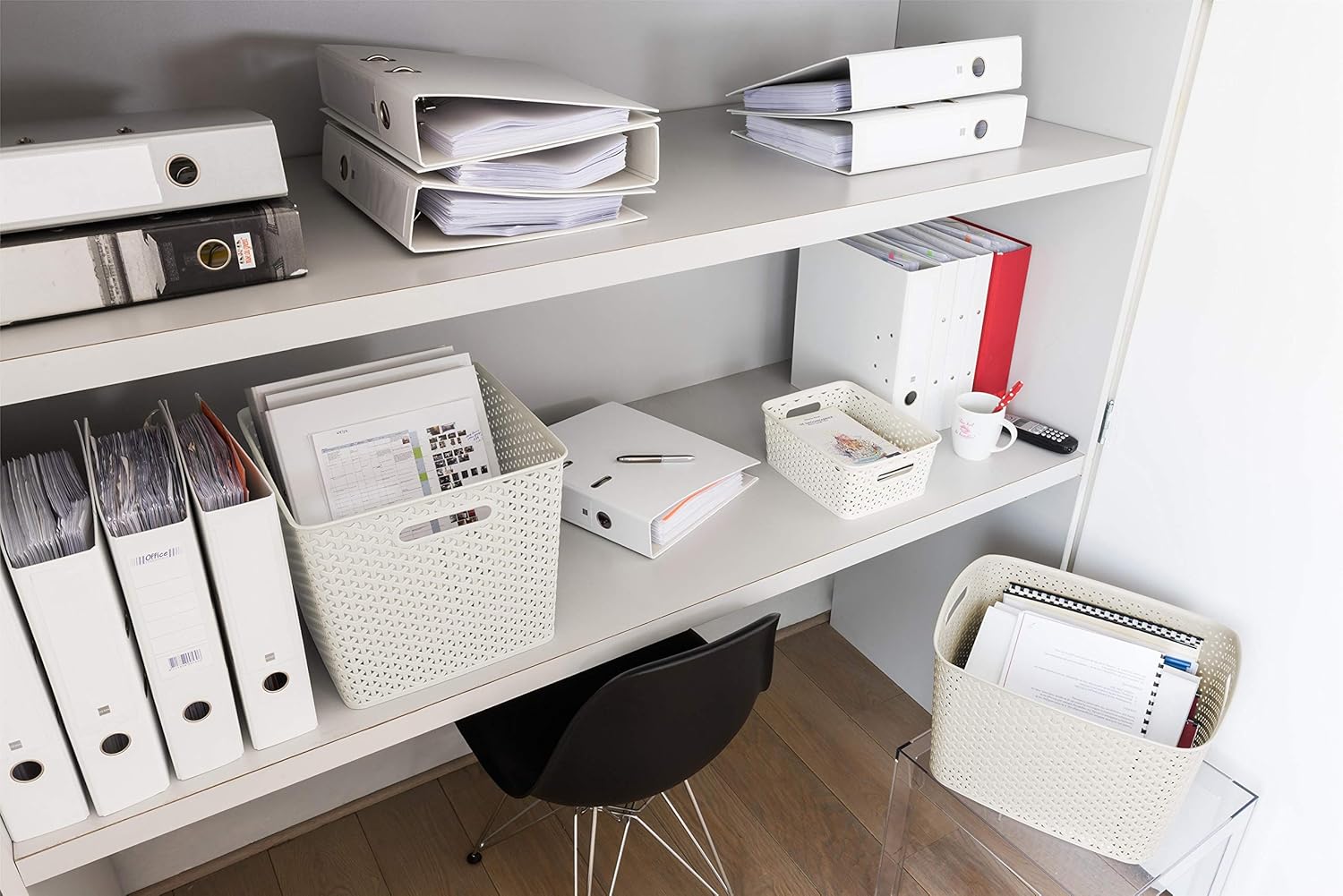 Curver Nestable Rattan Effect Basket