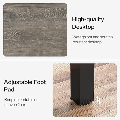 Miniatura 5 de Tribesigns Escritorio de computadora extra largo de 78.7 pulgadas, escritorio para 2 personas, escritorio doble largo, estación de trabajo para