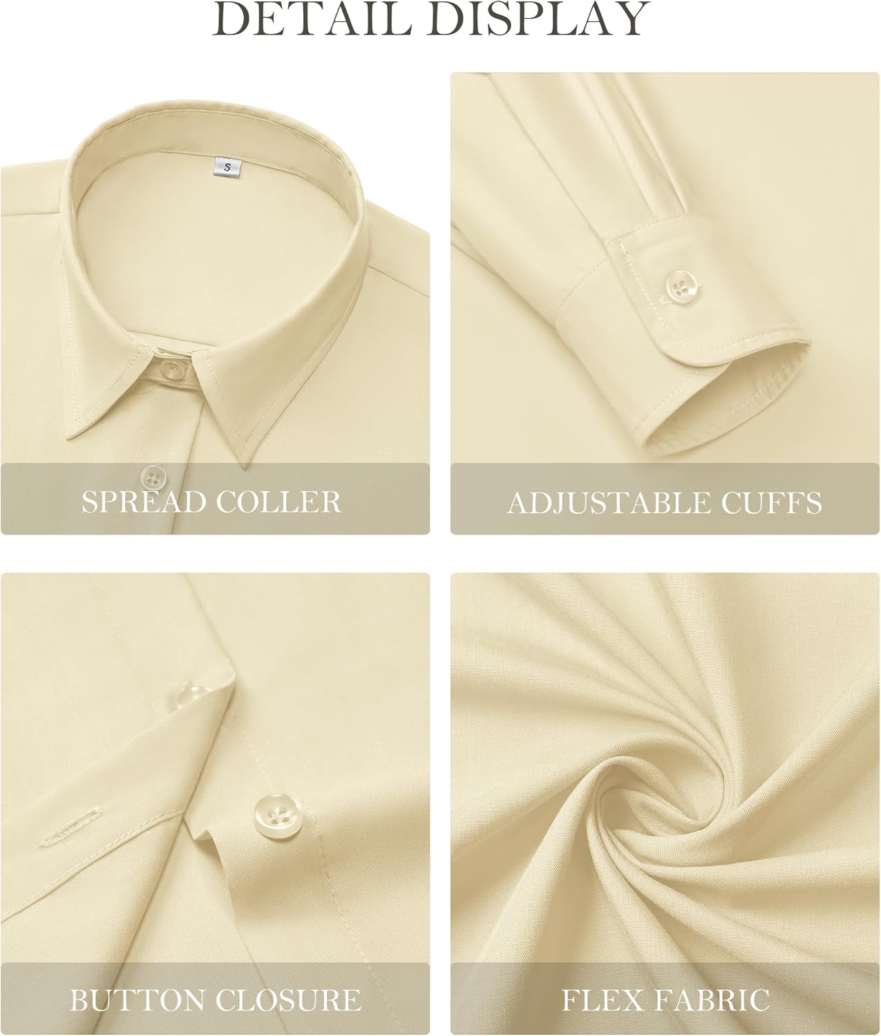 Button Down Shirts for Women Collared Dress Shirts for Work Business Casual Dress Shirts for Women - Image 5