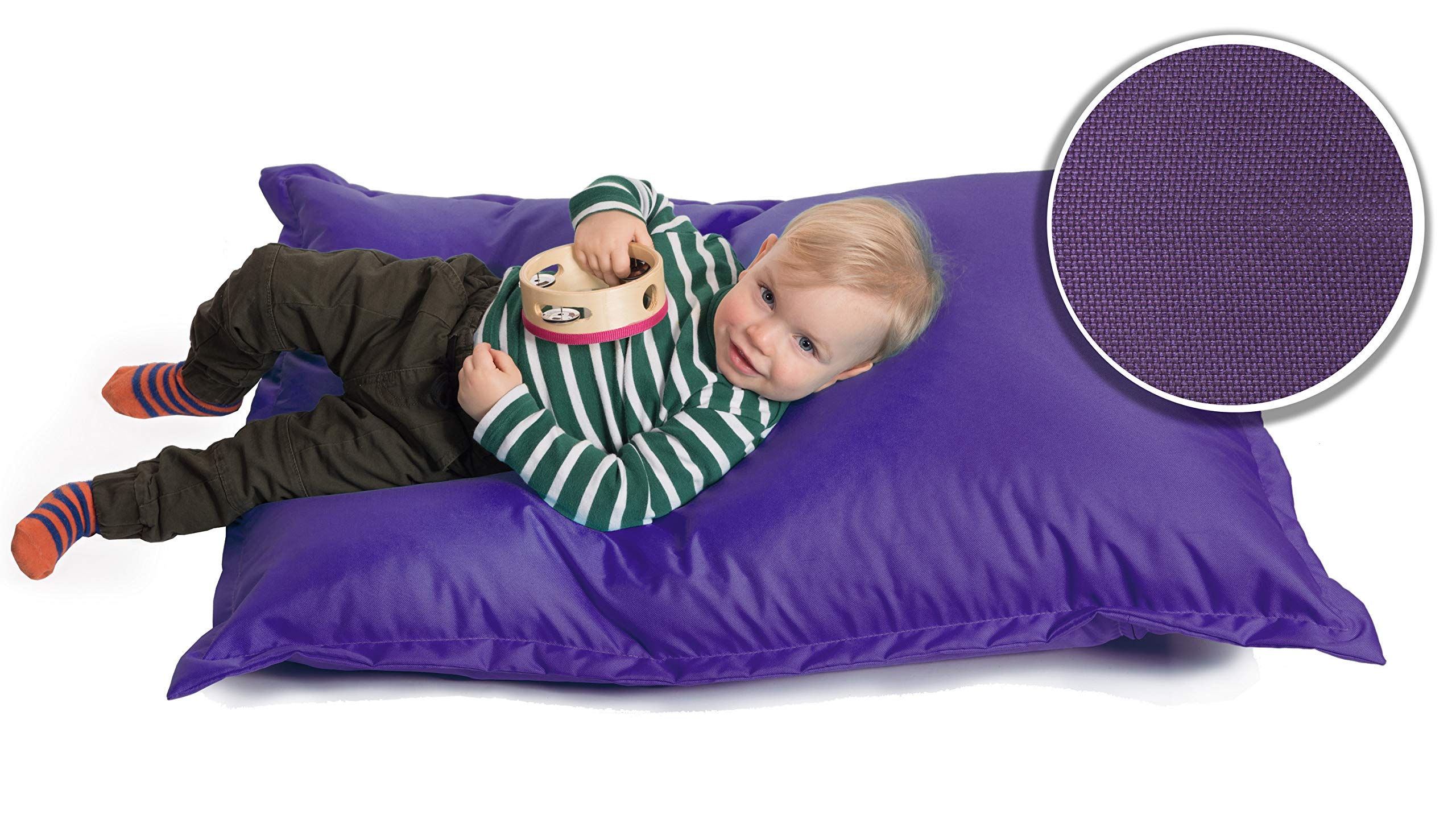 sunnypillow S Sitzsack, Outdoor & Indoor 100 x 70 cm mit 60L Styropor Füllung Sessel für Kinder & Erwachsene Sitzkissen Sofa Beanbag viele Farben und Größen zur Auswahl Violett