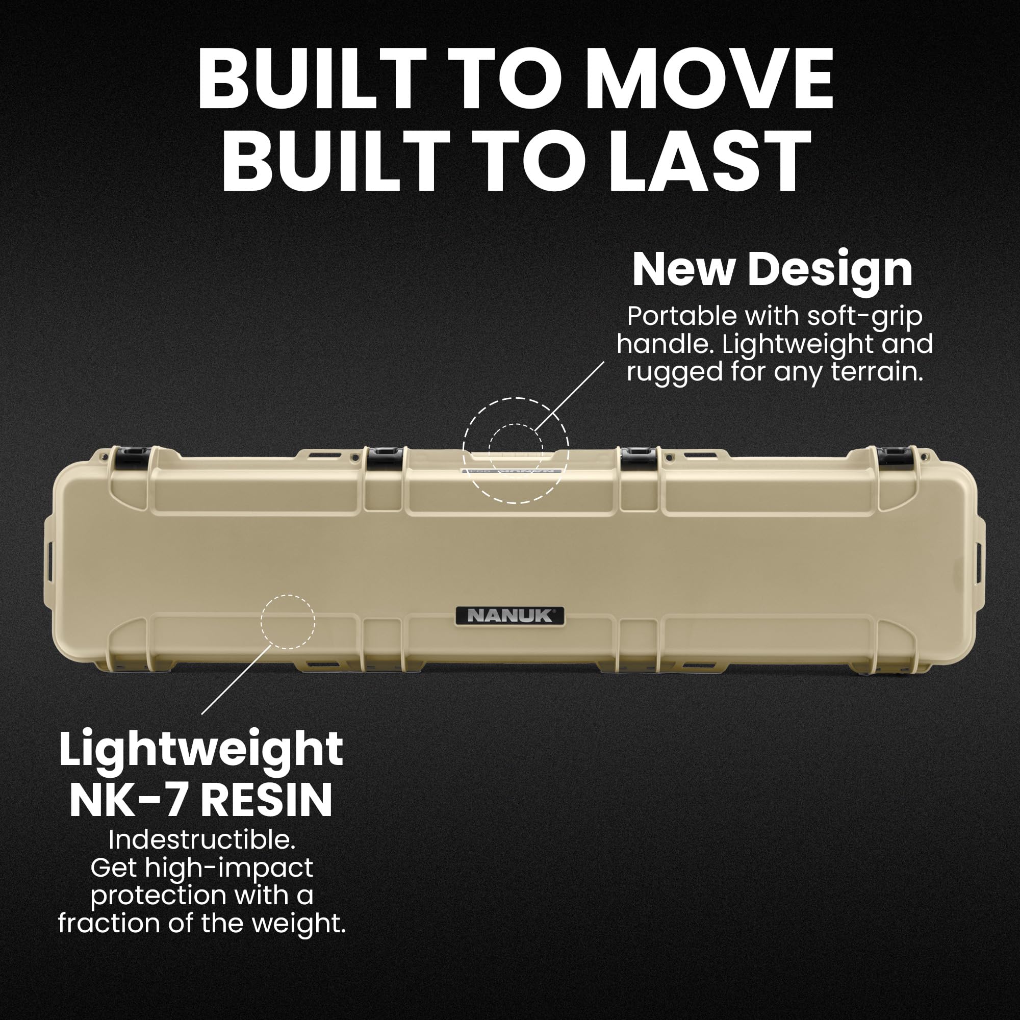 NANUK 994 Custodia con schiuma personalizzabile - 51.3 ″ Lunga, IP67 Impermeabile e indeformabile, Costruzione robusta e leggera per la massima protezione, Prodotto in Canada