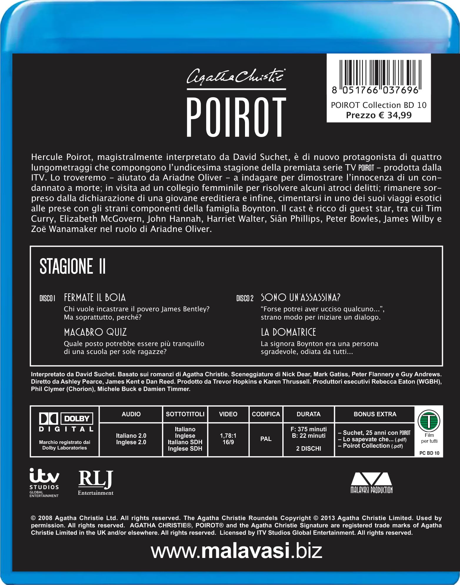 Poirot Collection - Stagione 11 (2 Blu-Ray)