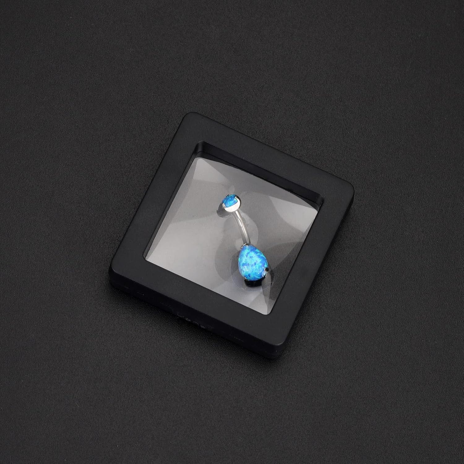 14G Belly Button Rings G23 Titanium Navel Rings Belly Rings Opal Navel Curved Barbell Belly Bars Internally Threaded Opal Belly Rings Piercing Jewelry for Women 10MM - Image 6