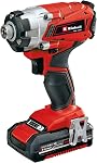 Einhell 4257245 Cordless 1/2" Drill/Driver & 1/4" Impact Driver Kit 18V TE-TK 18 Li Kit (CD+CI) Power-X-Change Battery-Powered with 2 x 2.0 Ah Batteries, Charger and Carry Bag