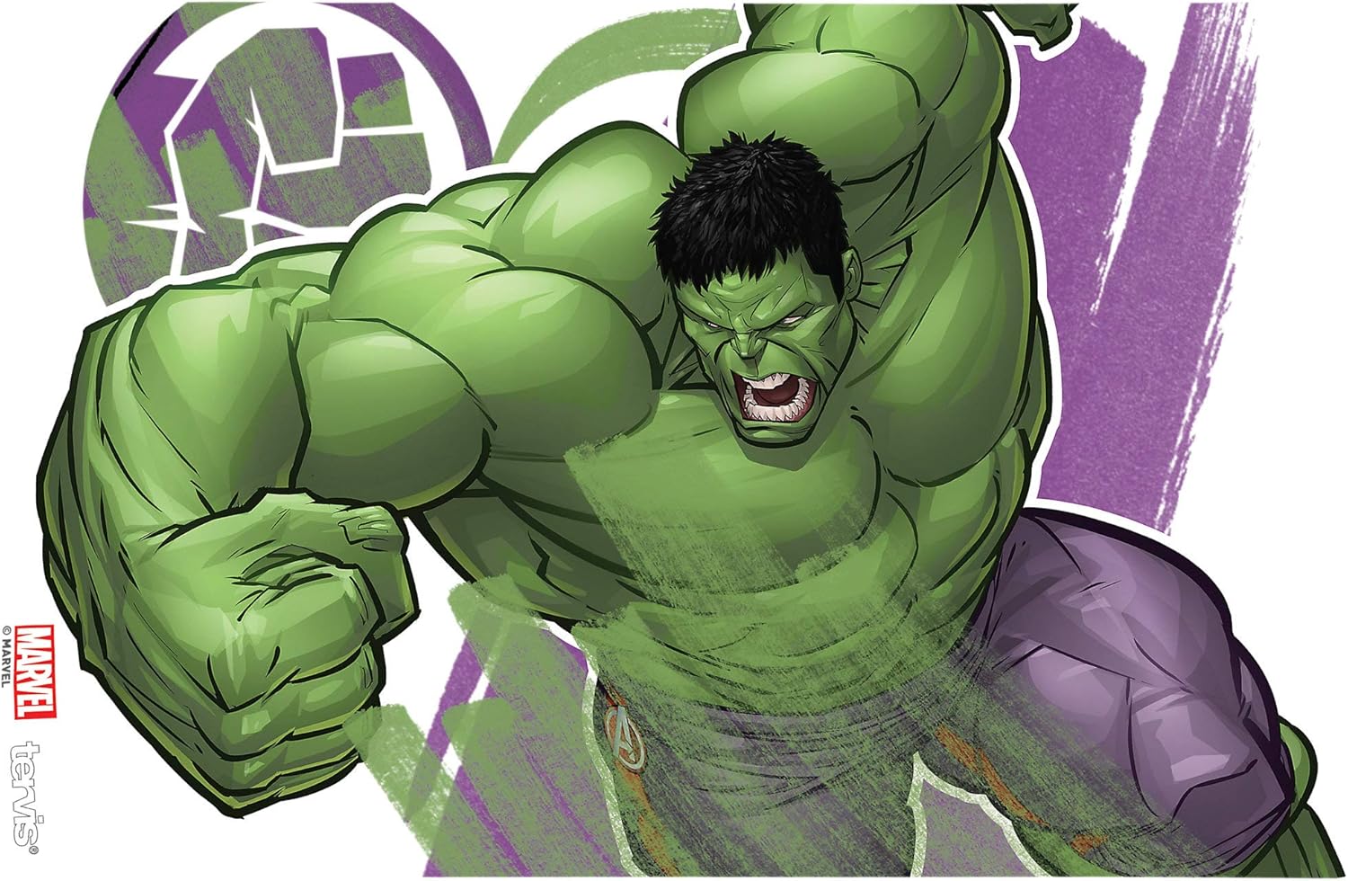 Tervis Marvel - Hulk Made in USA Double Walled Insulated Tumbler Cup Keeps Drinks Cold & Hot, 16oz, Iconic - Image 2