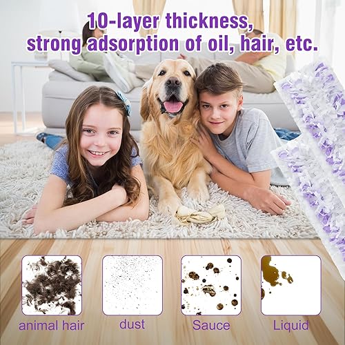 Miniatura 6 de Paquete de 24 almohadillas de repuesto para mopa eléctrica Swiffer PowerMop, almohadillas húmedas Swifter para Swiffer, almohadillas de repuesto