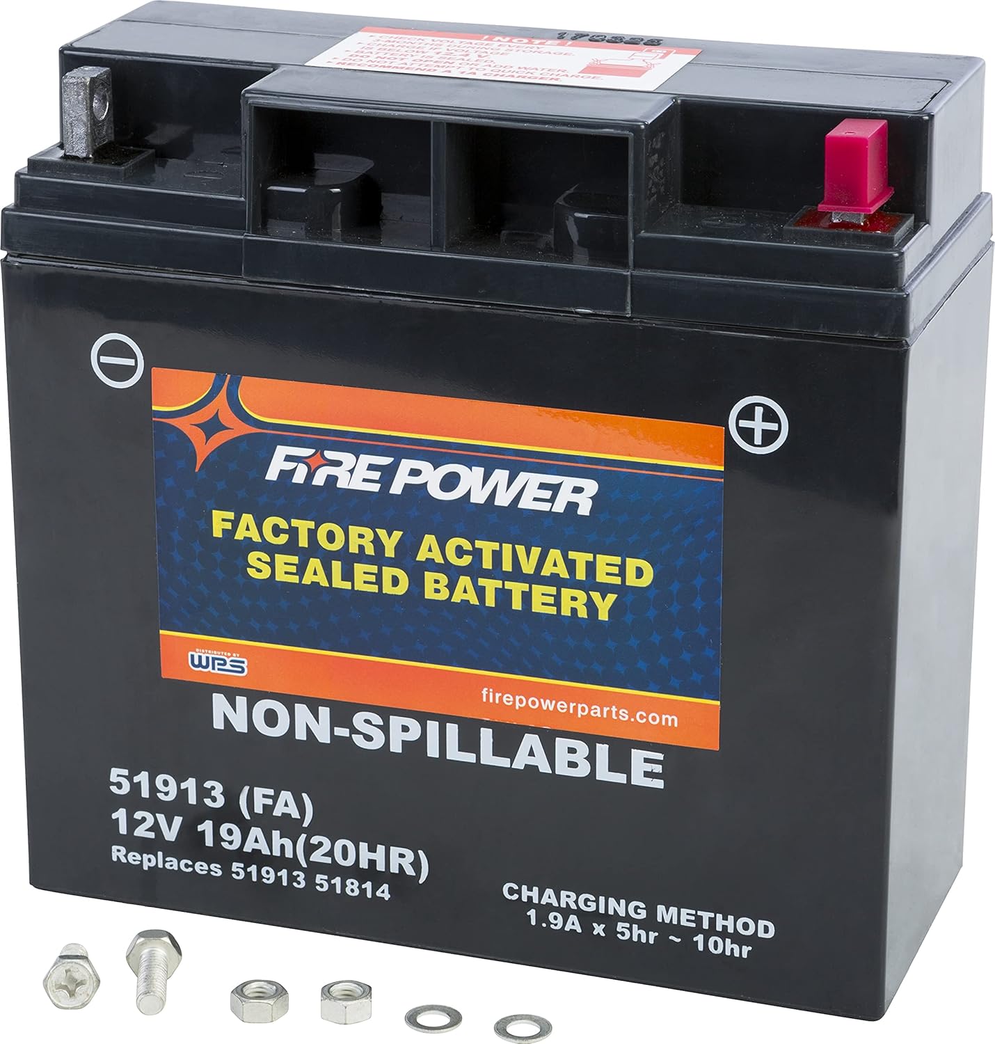 Fire Power Factory Activated Sealed Maintenance Free Battery - 51913 FA