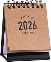 Vista 14 de Mini calendario de escritorio 2026-2027 – Uso de enero de 2026 a junio de 2027, calendario de escritorio pequeño, mini calendario diario, papel