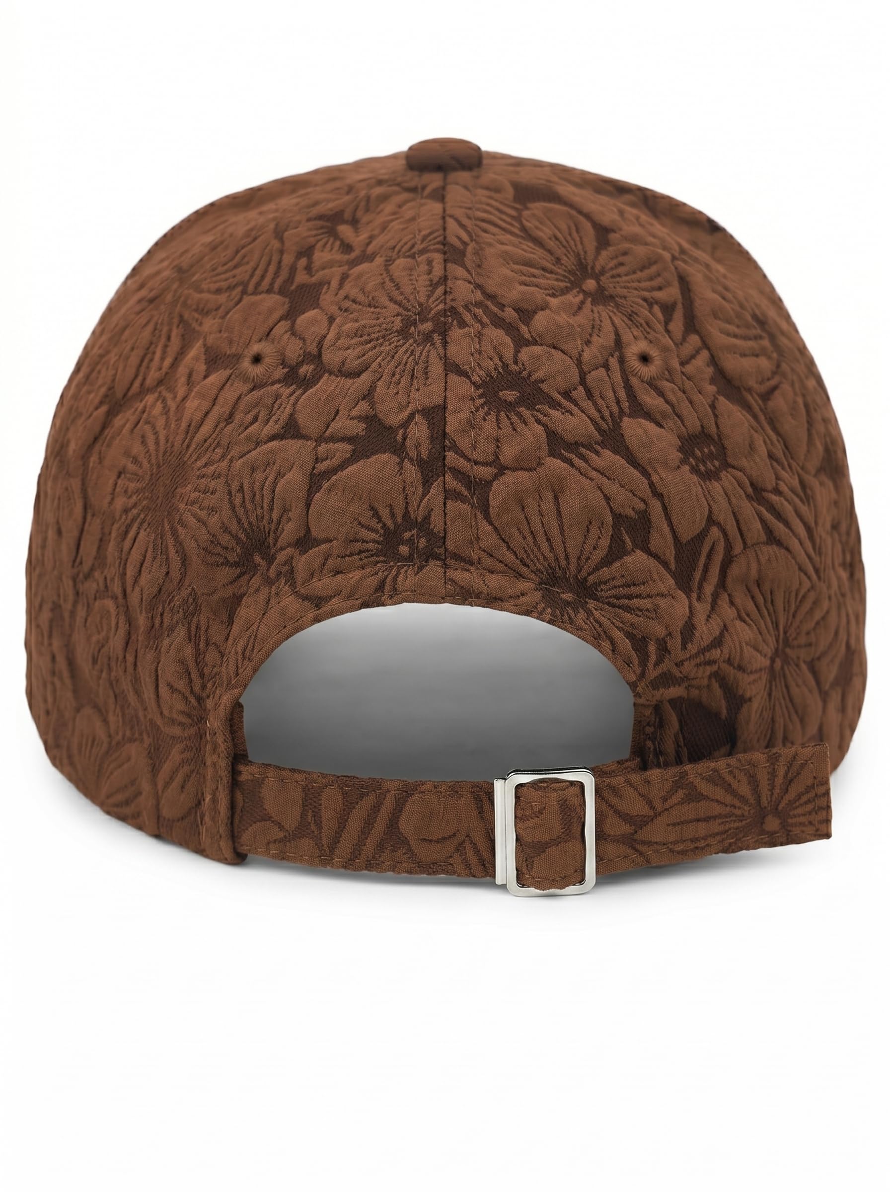 styleBREAKER Berretto da Baseball da Donna con Motivo Floreale Tono su Tono | Cappellino a 6 Pannelli Regolabile con Chiusura a Strappo | Cappello Sportivo a Fiori Street Style