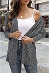 ULTRANICE Women's 2026 Lightweight Cardigan Sweater Open Front Button Down Long Sleeve V Neck Knitted Outfits