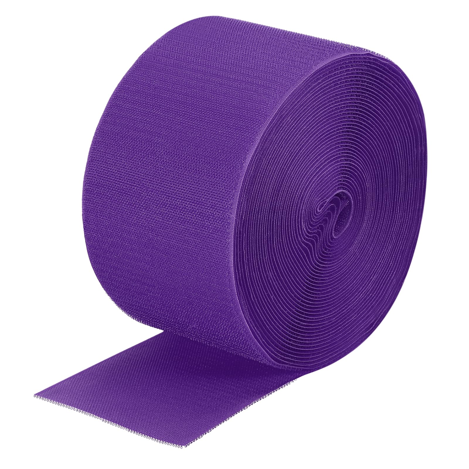 PATIKIL 41 ft x 4" Gymnastics Mat Hook Fastener, Gymnastics Cheer Mats Nylon Hook Tape Strip for Tumbling & Wrestling Mat, Carpet Bonded Foam Seams Repair, Gym Floor Accessories, Purple