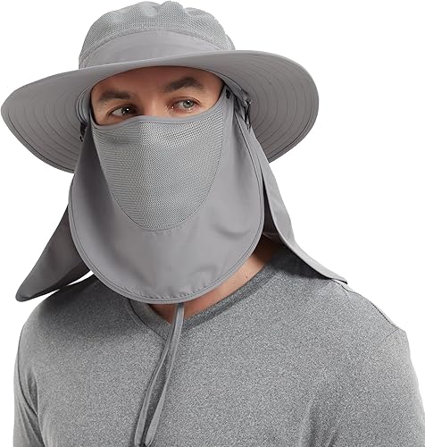 Keya Boonie - Sombrero con solapa para el cuello, para hombres y mujeres, protección solar, sombrero de ala ancha