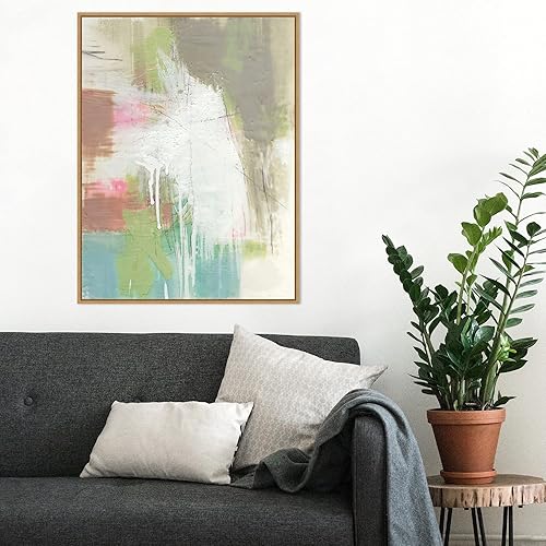 Miniatura 6 de Amanti Art Framed Canvas Wall Art 30x23 Retro Splash I by Jennifer Goldberger, Framed Wall Art Canvas, Abstract Artwork, Modern Decor, Large Poster