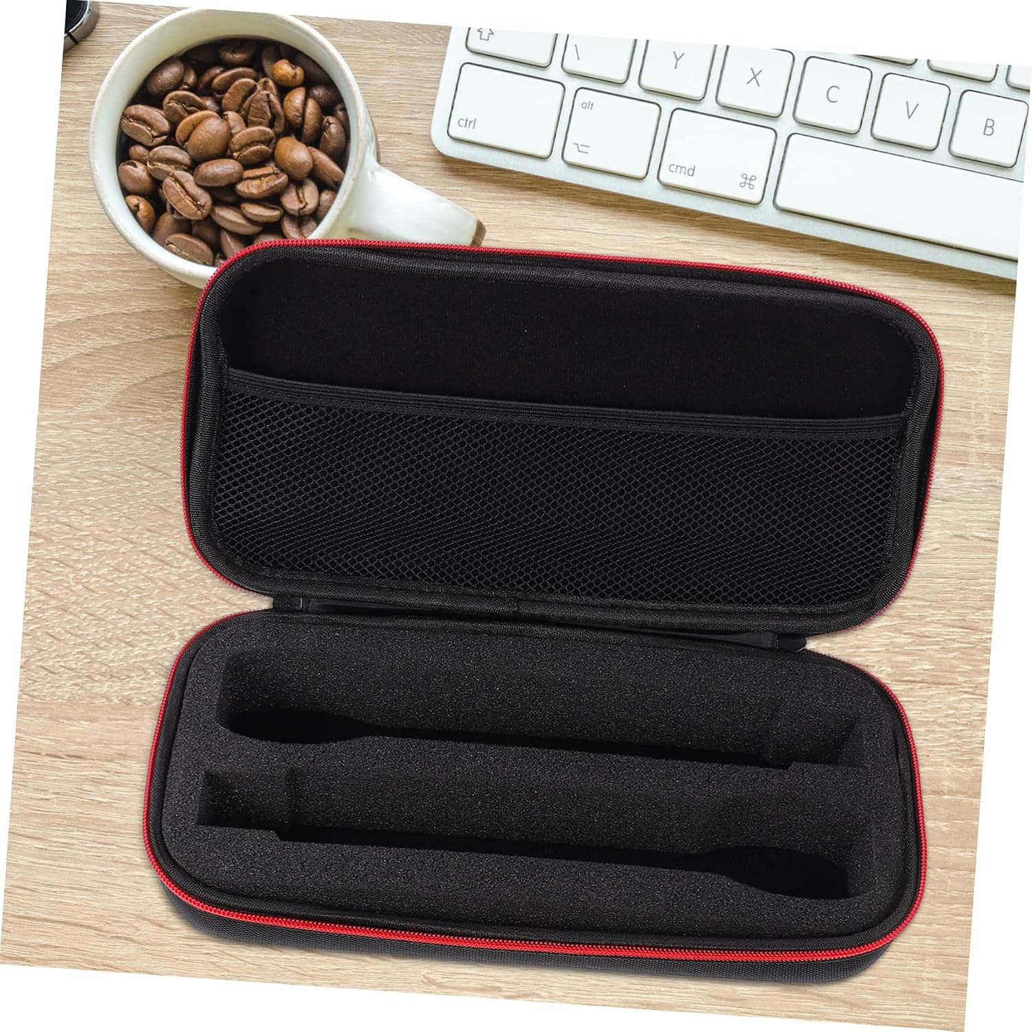 Black Microphone Protective Case Compact Lightweight Carry Bag image 5