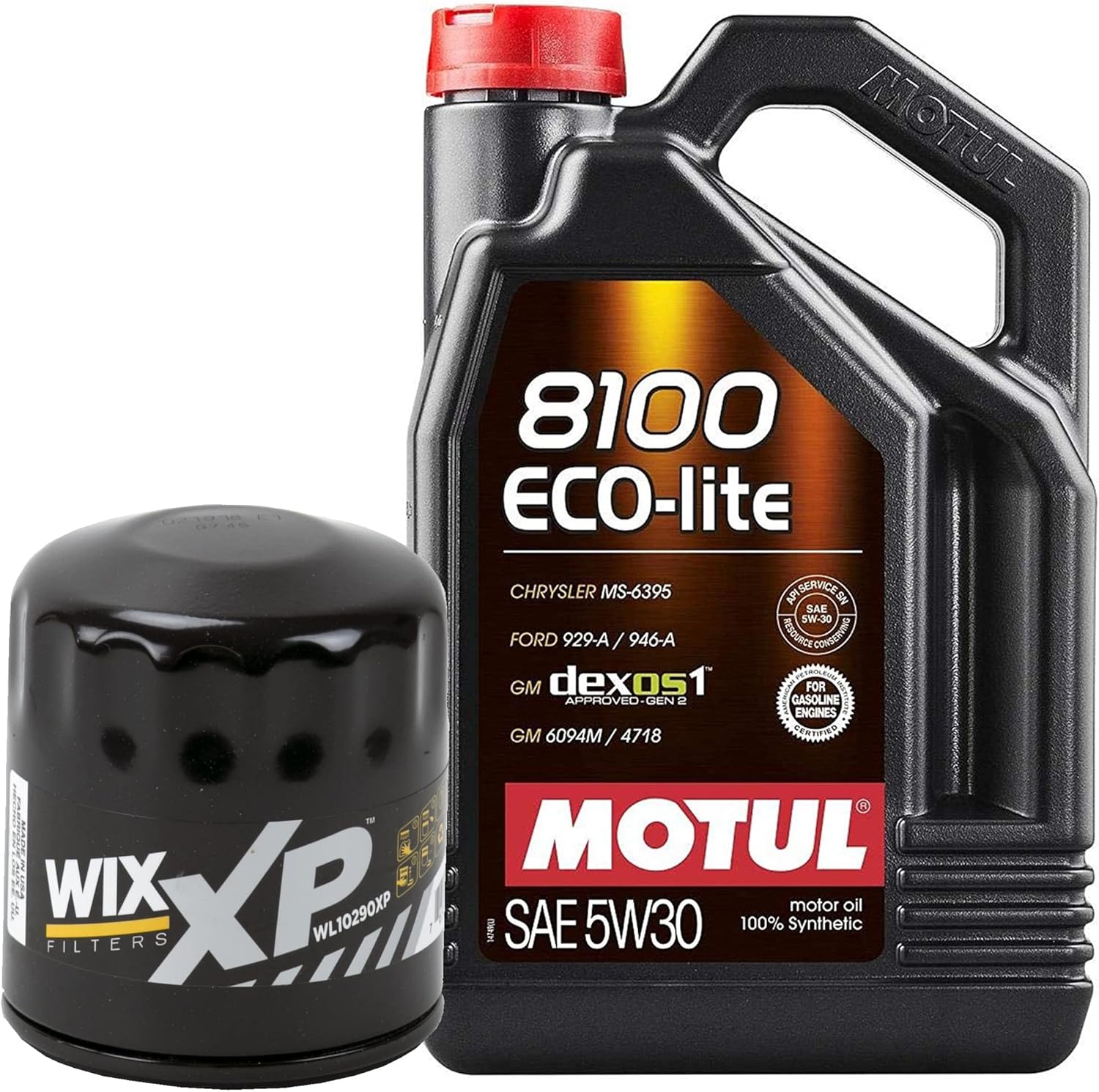 5L Newparts 8100 ECO-LITE 5W30 Filter Motor Oil Change Kit API SP-RC